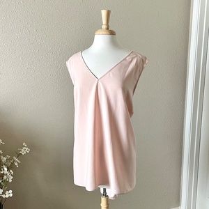 Pink Tank | High - Low Hem | V-Neck Sleeveless | Lane Bryant 26 Plus Size Top